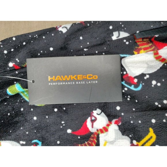 Hawke & Co Sledding Snowman Fleece Pajama Fleece Pants XL Style F19-846HC - Picture 4 of 9